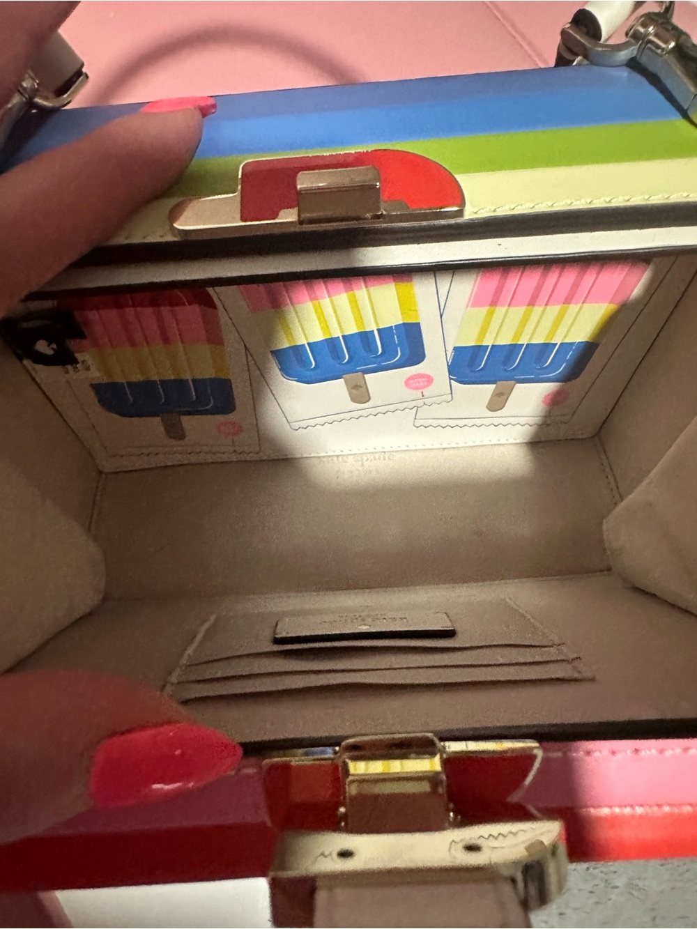 kate spade White Multi Ice Pops Crossbody Box Bag - Picture 5 of 5